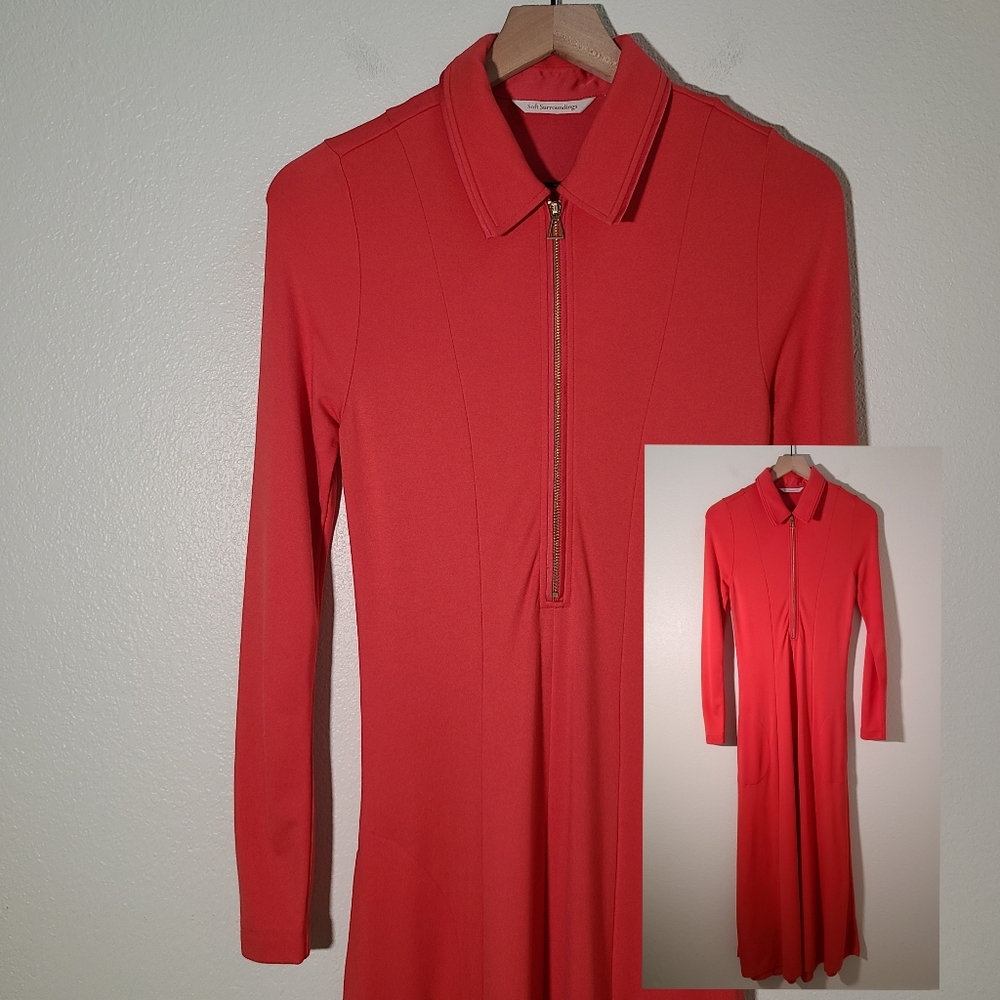 Soft Surroundings Poinsettia Swingtime Dress PXS